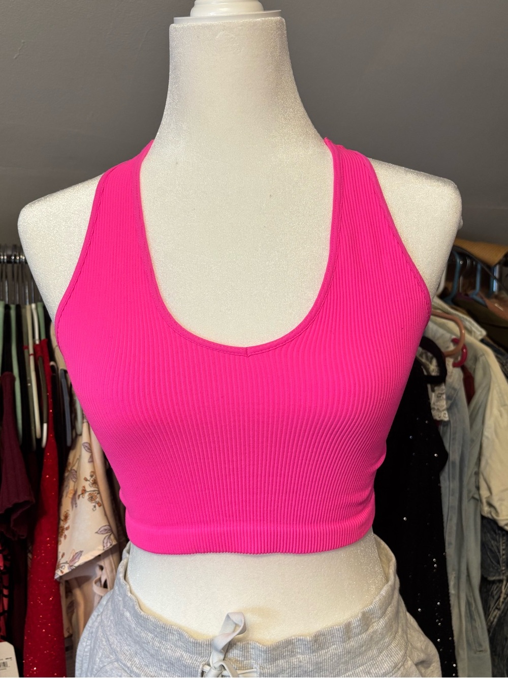 FP Movement Hot Pink Free Throw Crop Tank